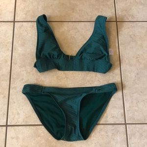 **SOLD** Xhileration 2-Piece Set Green Bikini